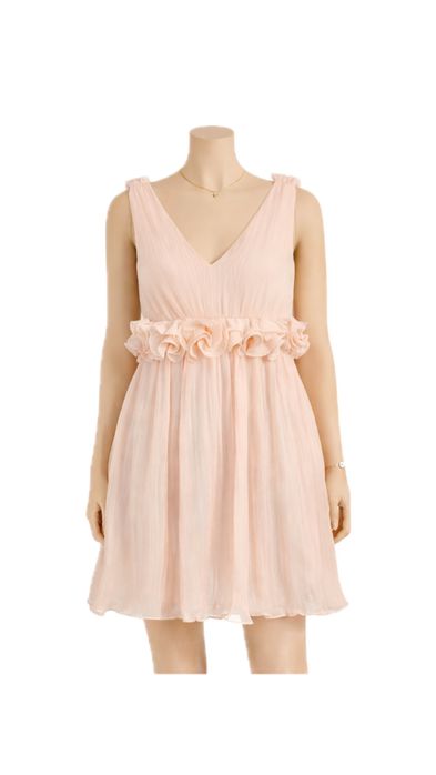 rochie eleganta scurta bufanta florala de ocazii