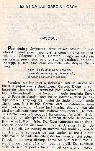 Guilermo Diaz Plaja Federico Garcia Lorca 1971