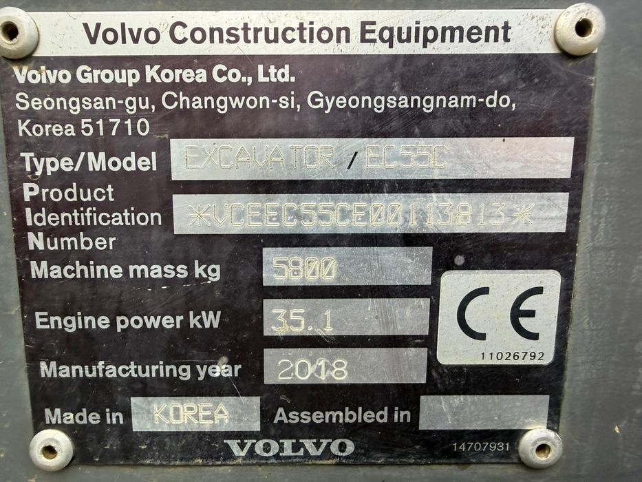 Volvo ew 55 an 2018 !