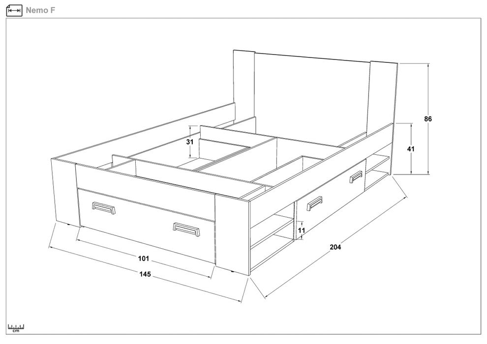 Спалня Немо , легло