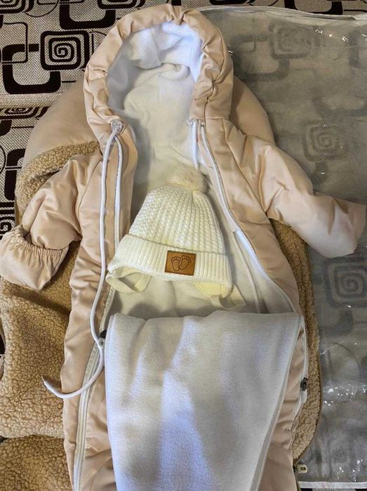 Зимний комбинезон и кокон для младенца