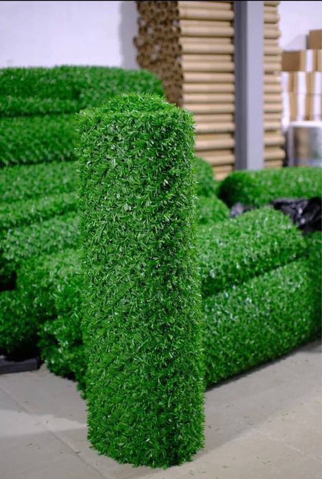 Yashil ekozabor Suniy Bargli setka Зелёный экозабор Декоративная сетка