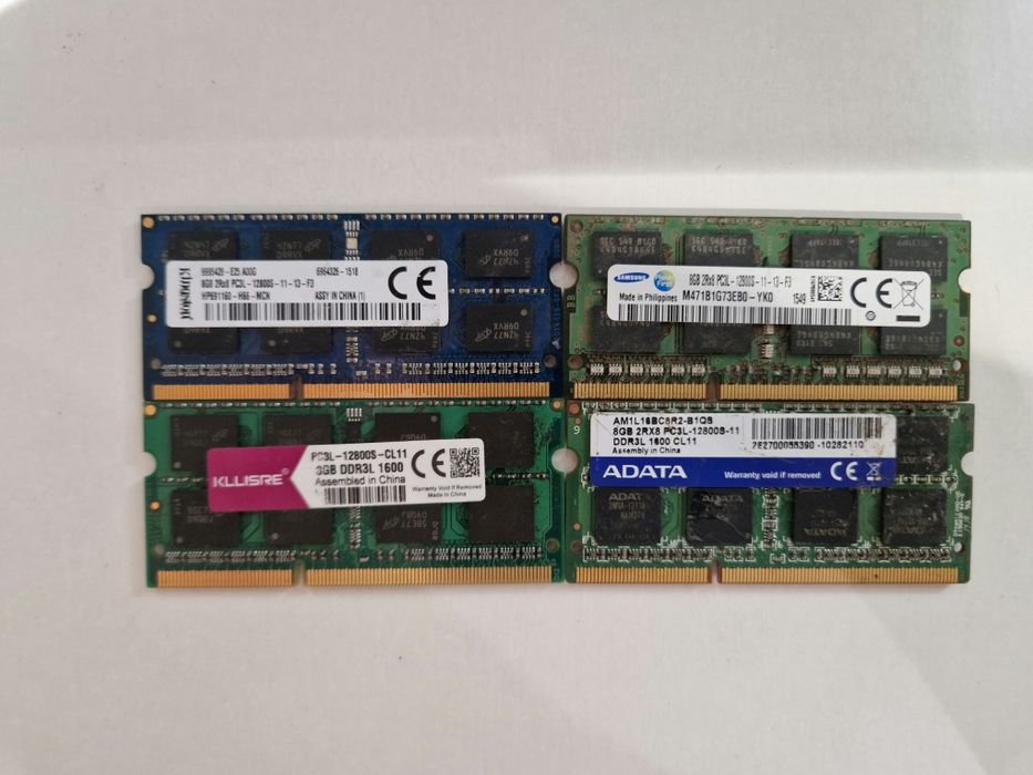 озу на ноутбук 4gb, 8gb dd3