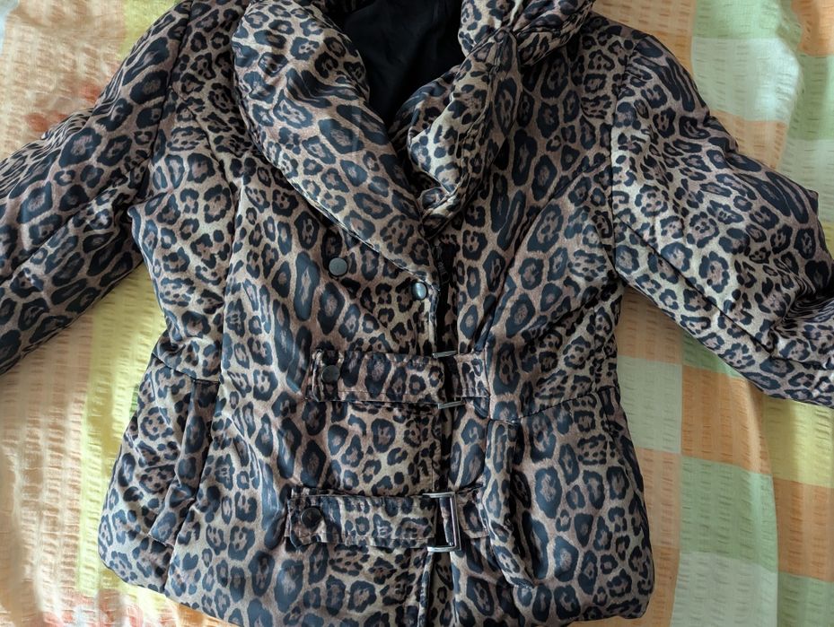Geaca leopard print M