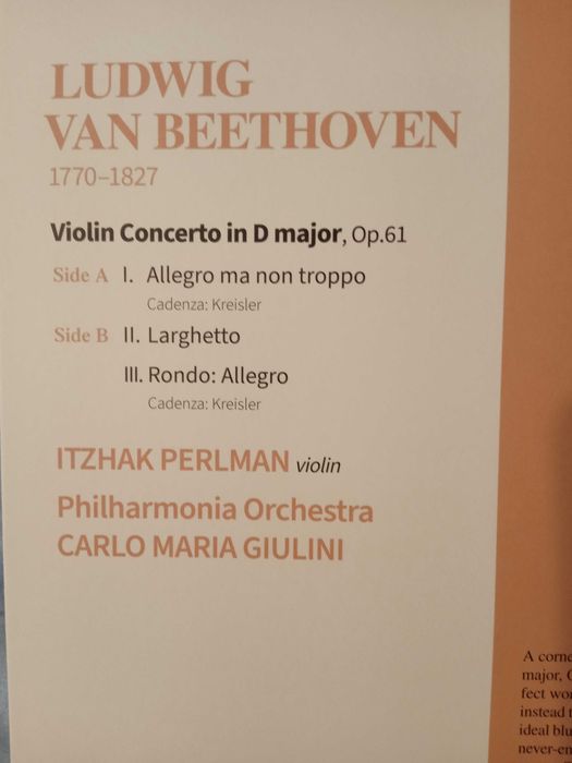 Beethoven Disc Vinil Nou