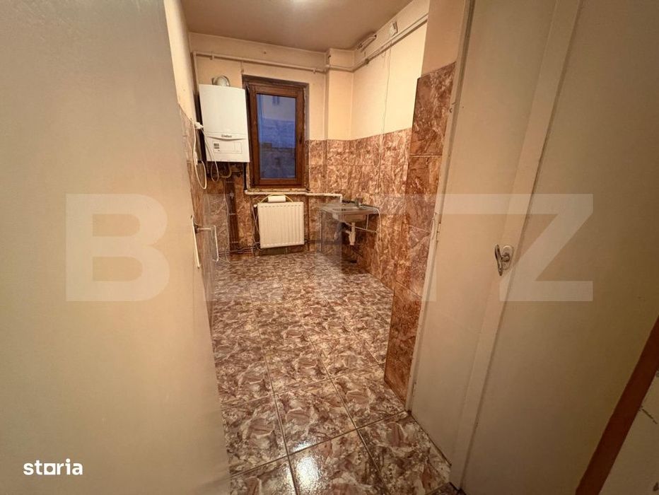 Apartament cu 2 camere, 37 mp, cu balcon si centrala