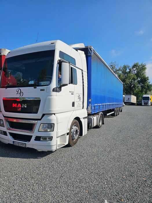 Man Tgx 18.480  EEV 2014 cap tractor  semiremorca prelata kogel Krone