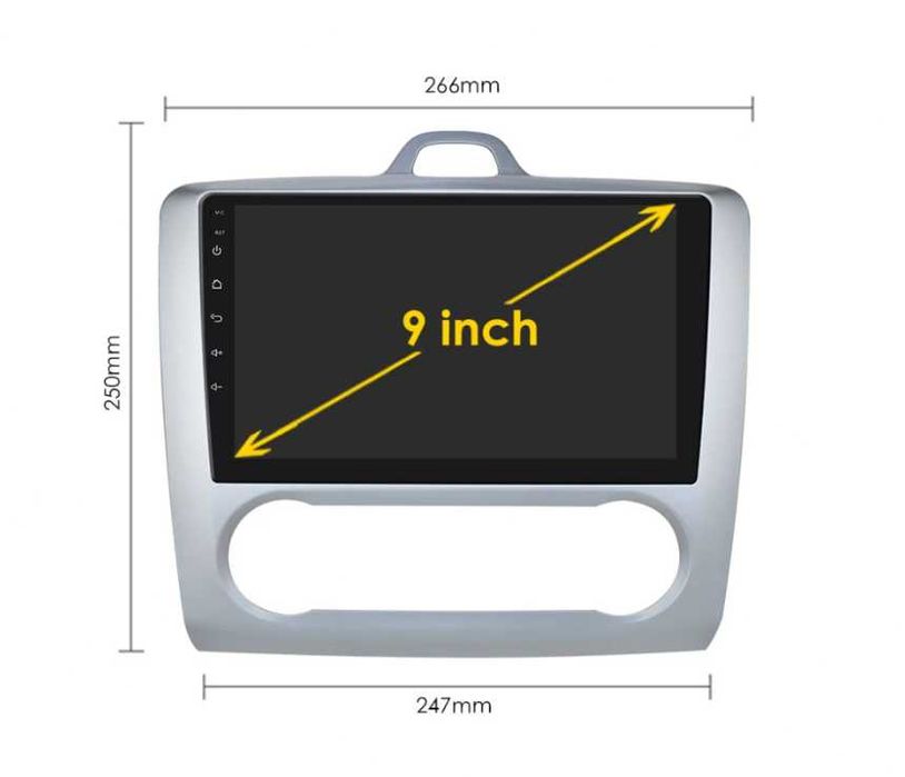 Мултимедия Android CarPlay за Ford Focus 2005–2011 Камера за заден ход