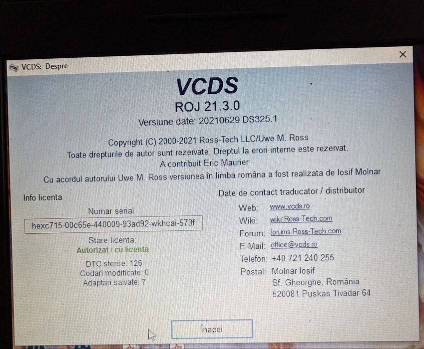 VCDS vag com 21.3  romana engleza