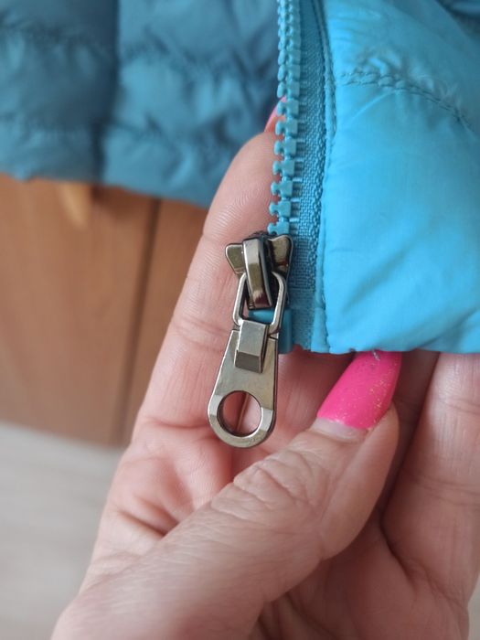 Geaca fâș puf bleu - primavara-toamna