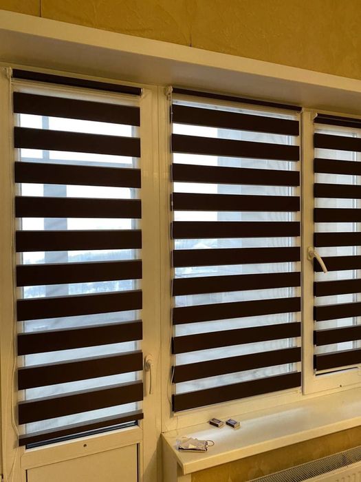 Ролл шторы, блэкау, жалюзи, день и ночь