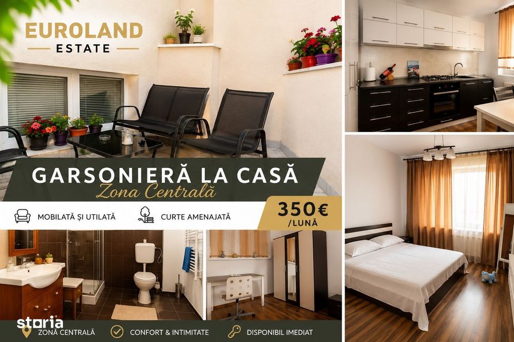 Garsonieră la casă de închiriat – Zona Centrală