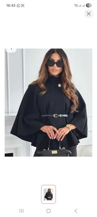 Пончо оверсайз до 58 размера теплое продам