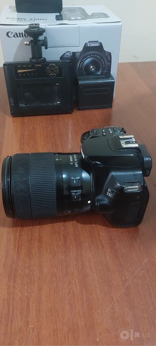 Canon 250D sotiladi 18:135 abektiv bilan
