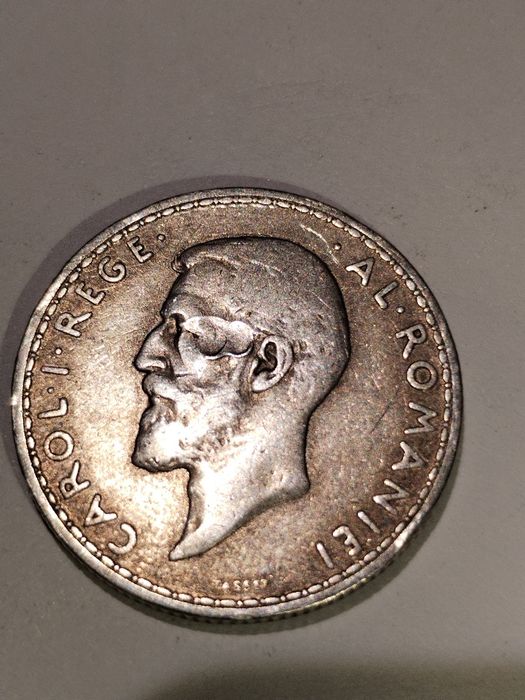Monedă 2 lei 1910, Carol 1,argint