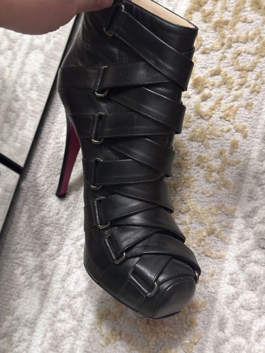 Ботильоны Christian Louboutin на платформе с ремешками (оригинал)
