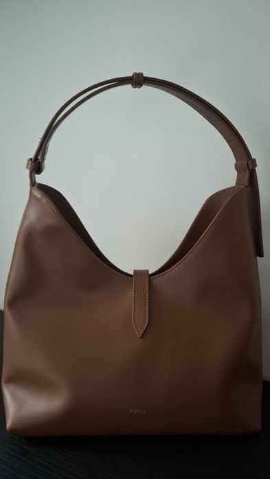 Furla кожена чанта