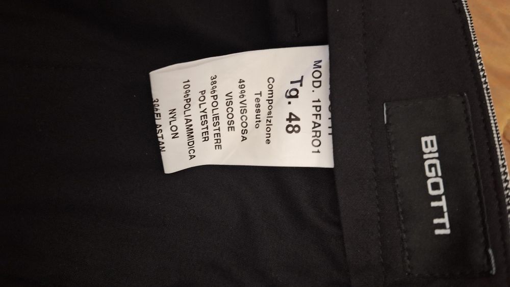 Pantaloni smart casual barbati, slim fit, marca Bigotti mărimea 48