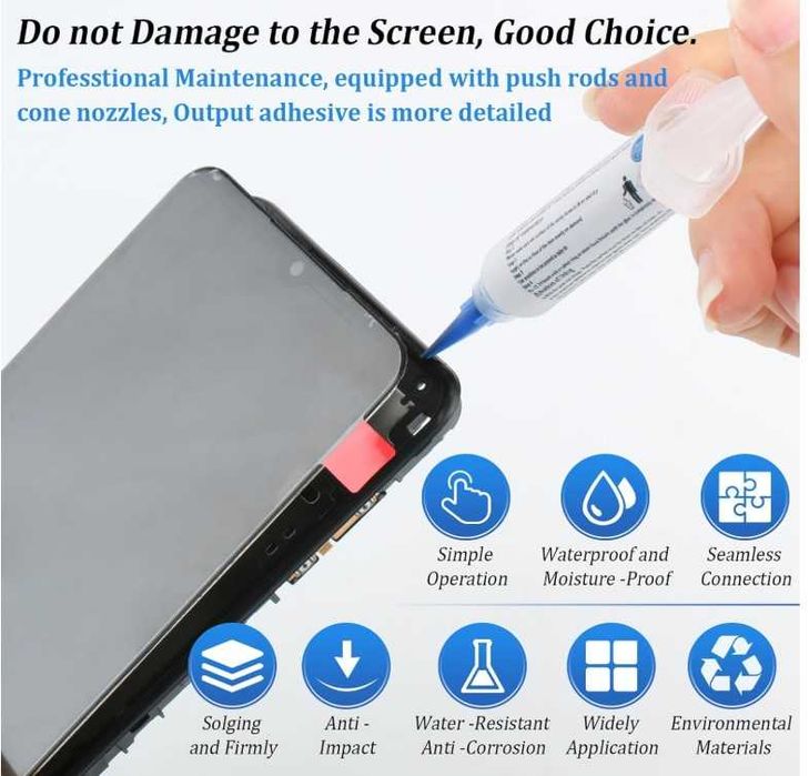 Adeziv siliconic pentru reparații ecran mobil