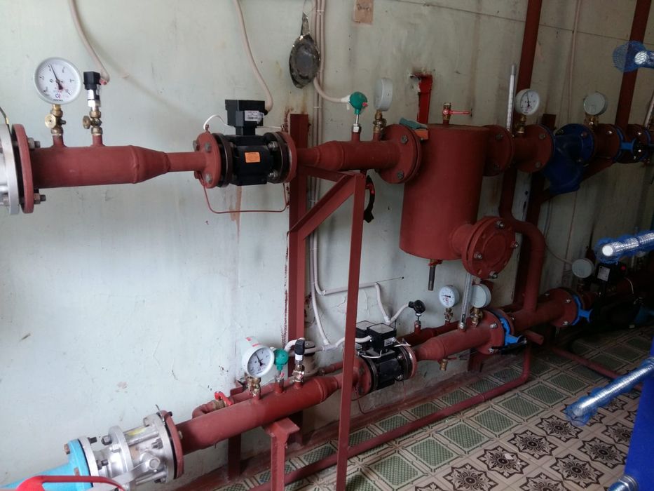 Теплоузлы, трубопровод, отопление