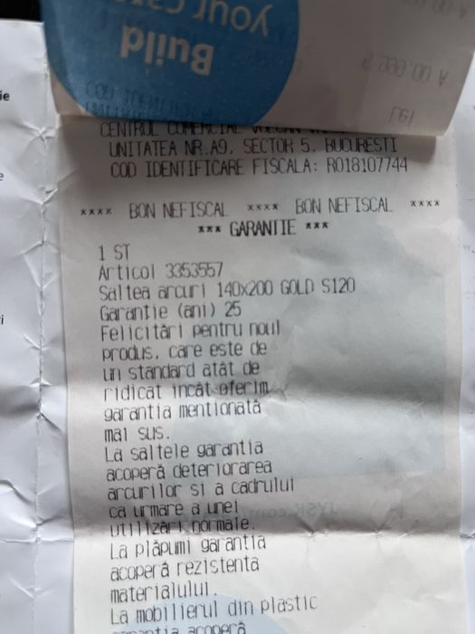 Saltea cu arcuri Jysk Gold 140X200 cm