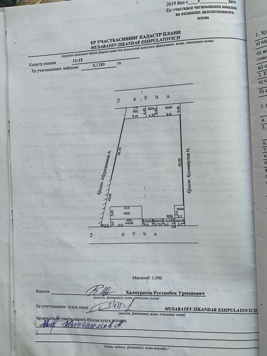 Продаетса учасок 13 соток в Янгюле