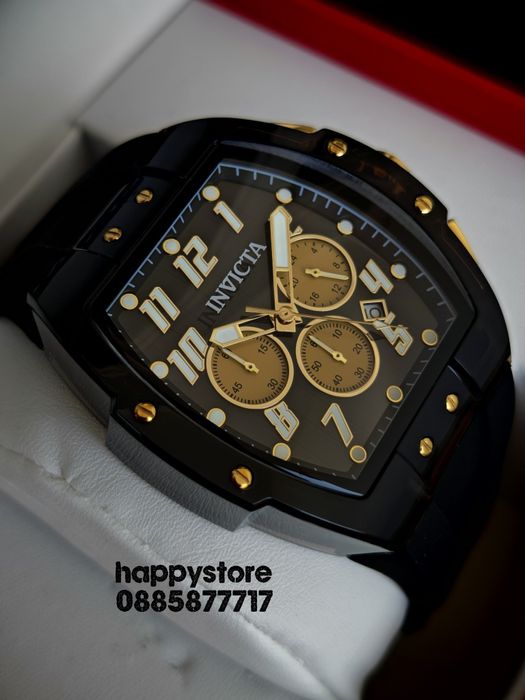 INVICTA Ghost black/gold 47 mm, Инвикта нов ръчен часовник