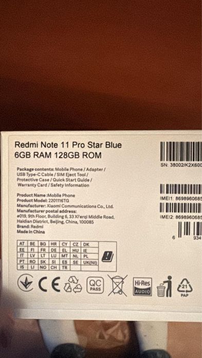 Xiaomi redmi note 11 pro
