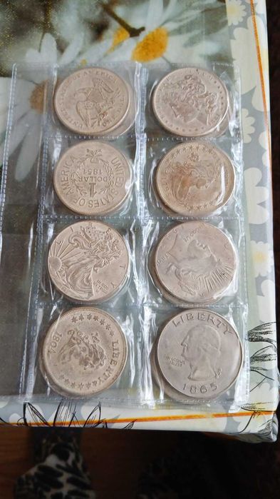 Монети  1 долар (1795-1929) година