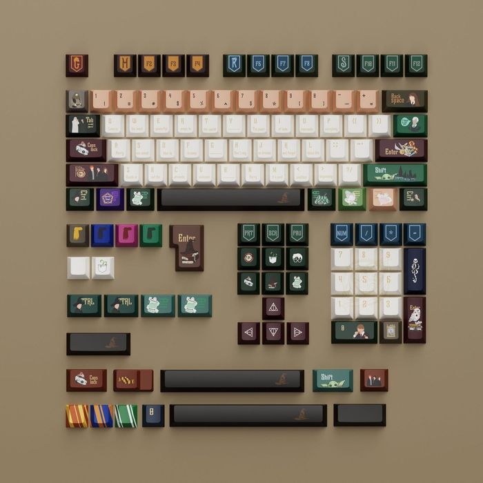 Механические кейкапы Harry Potter (полный набор, кастом)