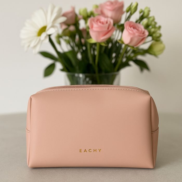Косметичка «пыльная роза», вместительная