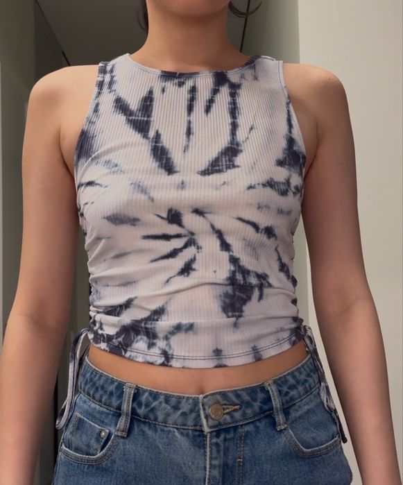 тайдай кроп топ h&m