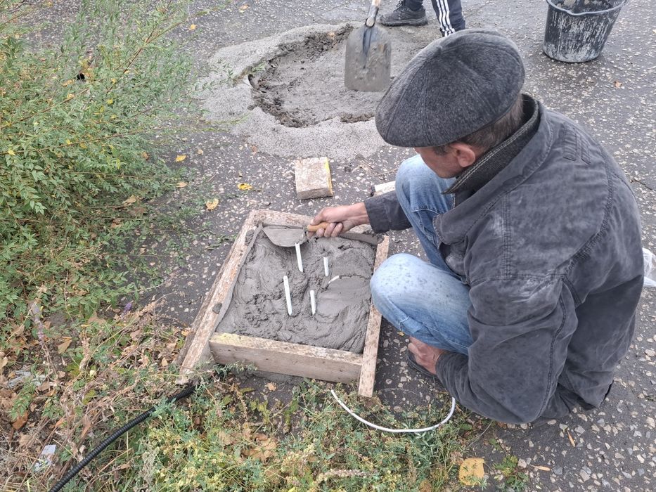 Установка шлагбаум