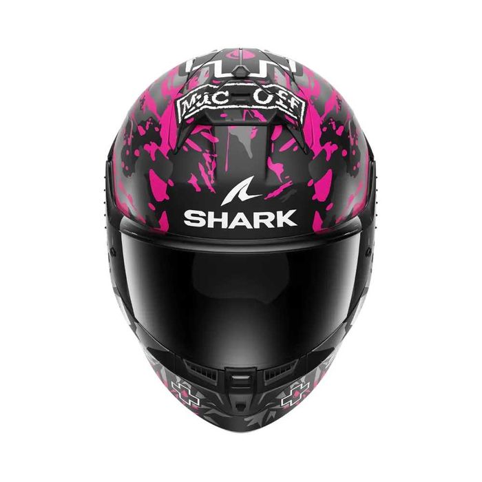 Каска Skwal Cup Replica Redding Mat Black Violet Blue + черен визьор
