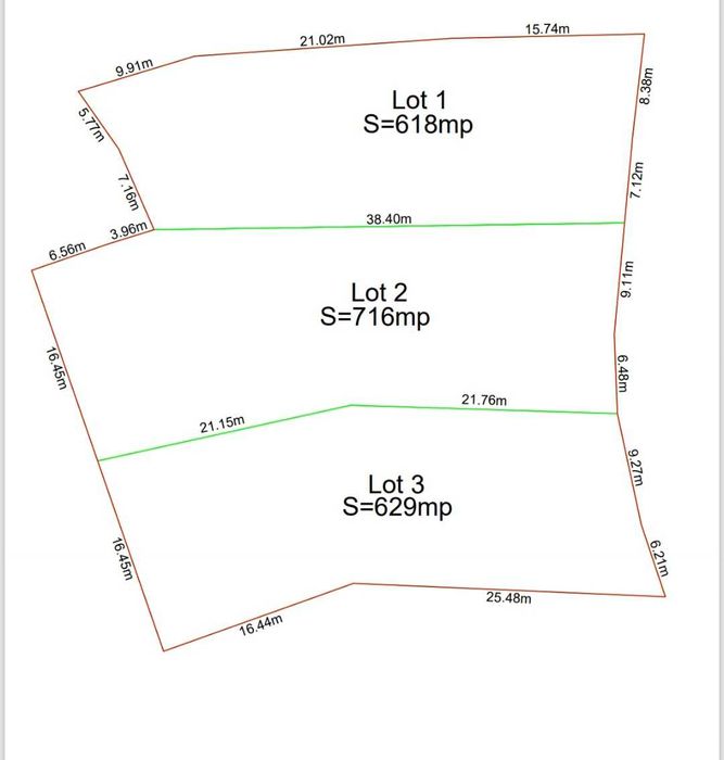 Teren Zărnești, Brașov – 3 loturi (618-716-629 mp) – vedere Piatra Craiului & Bucegi