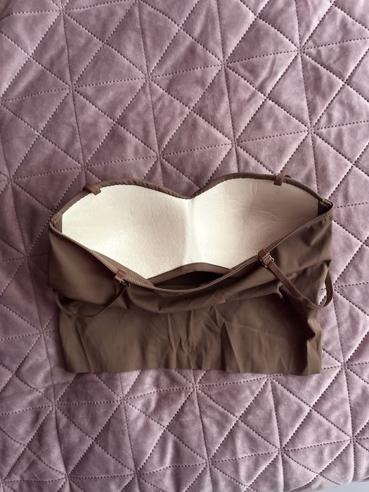 Елегантно бюстие, тъмно кафяво, универсален размер