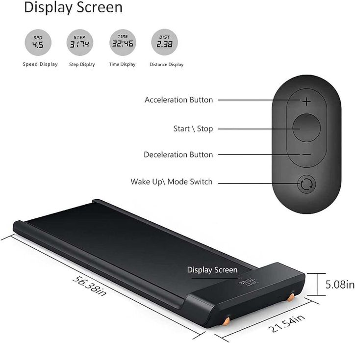 Складная/компактная беговая дорожка Xiaomi KingSmith WalkingPad A1 PRO