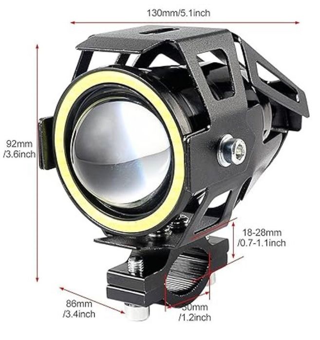 Халоген за мотоциклет 12V-24V 2бр/к-т