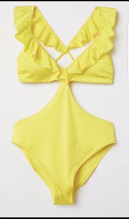 Черен и жълт бански HM s размер