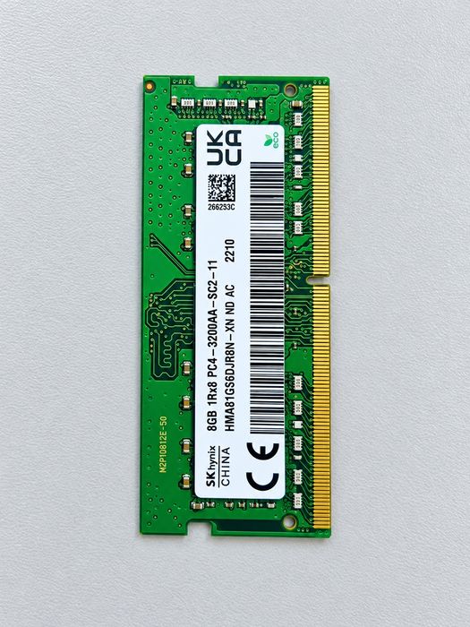 ОЗУ DDR4 8 ГБ 3200 МГц для ноутбука