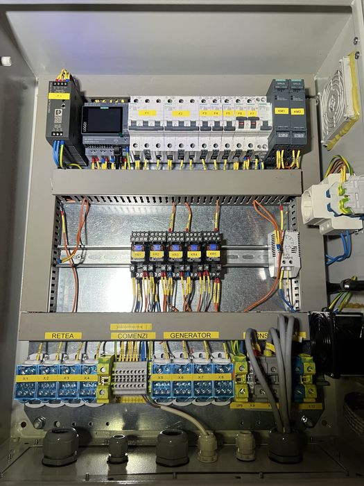 Automatizare ATS/AR Retea – Generator | PLC + HMI Siemens