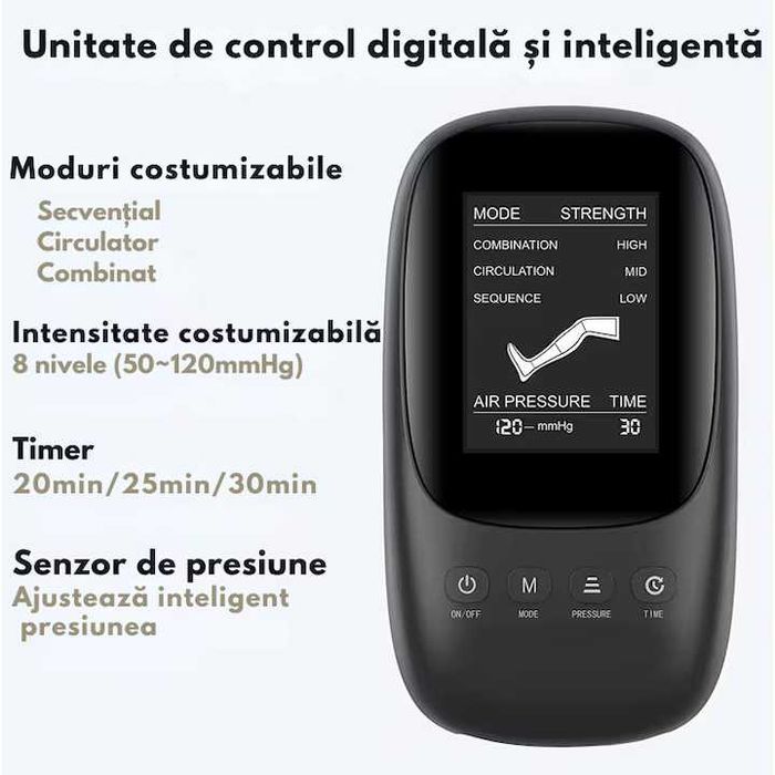 Aparat masaj picioare premium drenaj limfatic presopunctura terapeutic