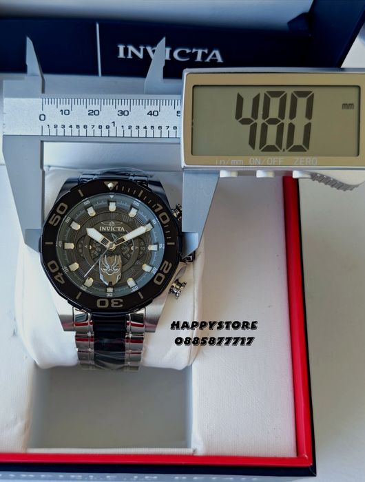 INVICTA Marvel Black Panther Limited edition 48 mm, Инвикта нов мъжки часовник