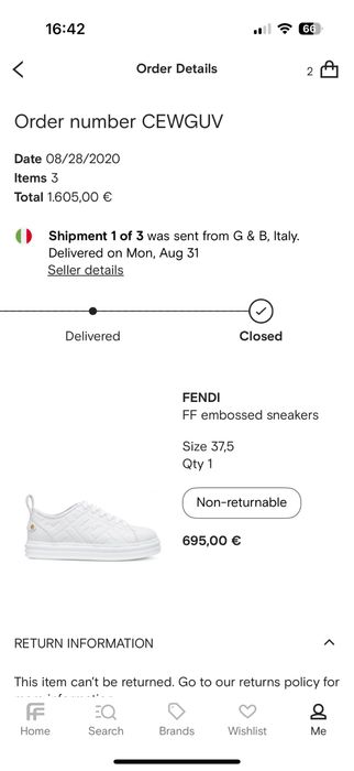 Fendi оригинални маратонки