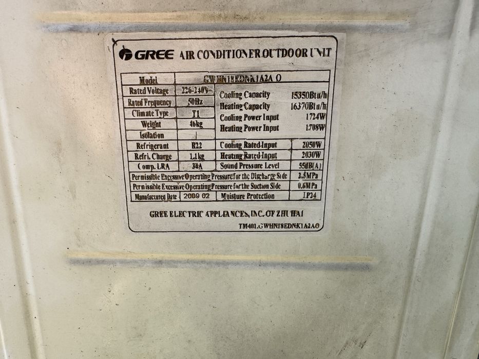 Кондиционер GREE 50 квадрат