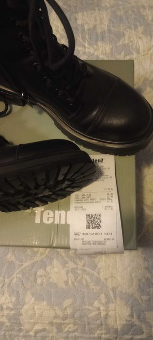 Нови кубинки TENDENZ, естествена кожа, Номер 36, но отговаря на 37.