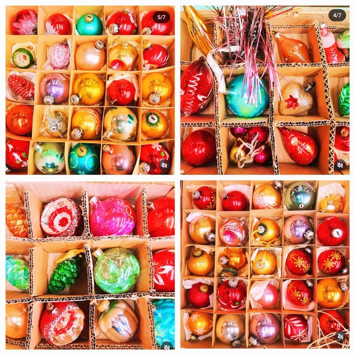 Новогодние ёлочные игрушки СССР