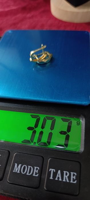 Золотые серьги, Турецкая изделия проба 585, вес 3,03 гр,