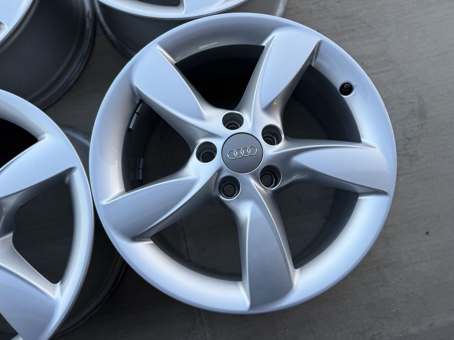4бр. ПОЧТИ ЧИСТО НОВИ 17” ОРИГИНАЛНИ Джанти 5х112 за-AUDI/VW/SKODA/SEAT/VAG- 7.5Jx17, ET37