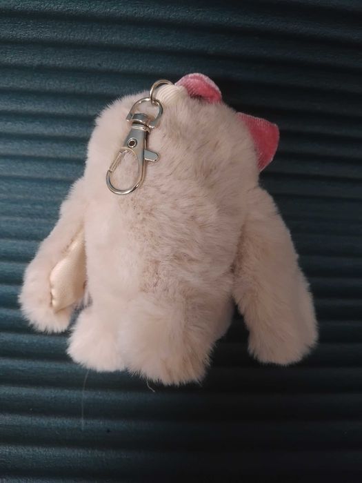 Сувенирна играчка Зайче - естествен косъм